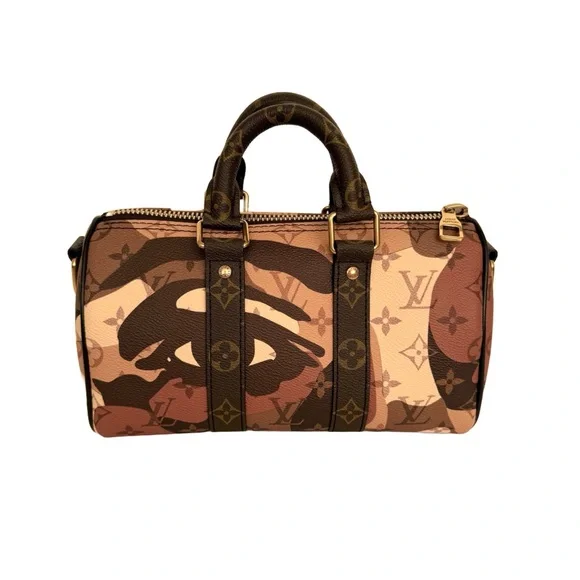 Louis Vuitton x KidSuper Keepall 25 Portrait Monogram Brown Limited Edition - Picture 6 of 16